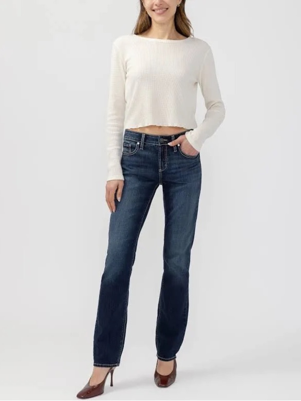 Silver Jeans Elyse Straight Leg Jeans